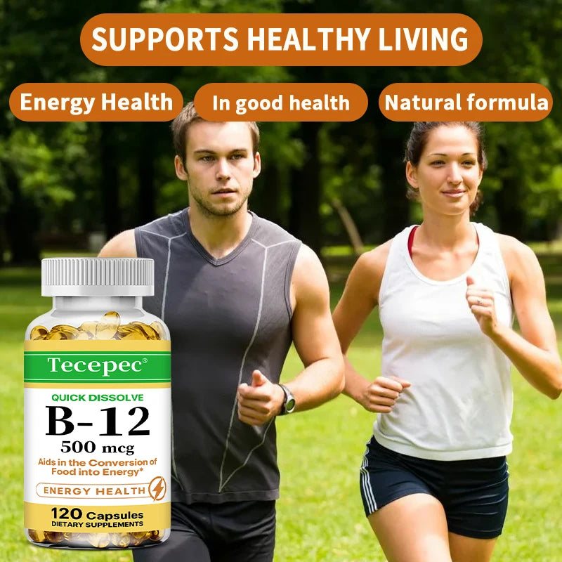 Vitamin B12 Supplement for Nervous System Health Capsules
