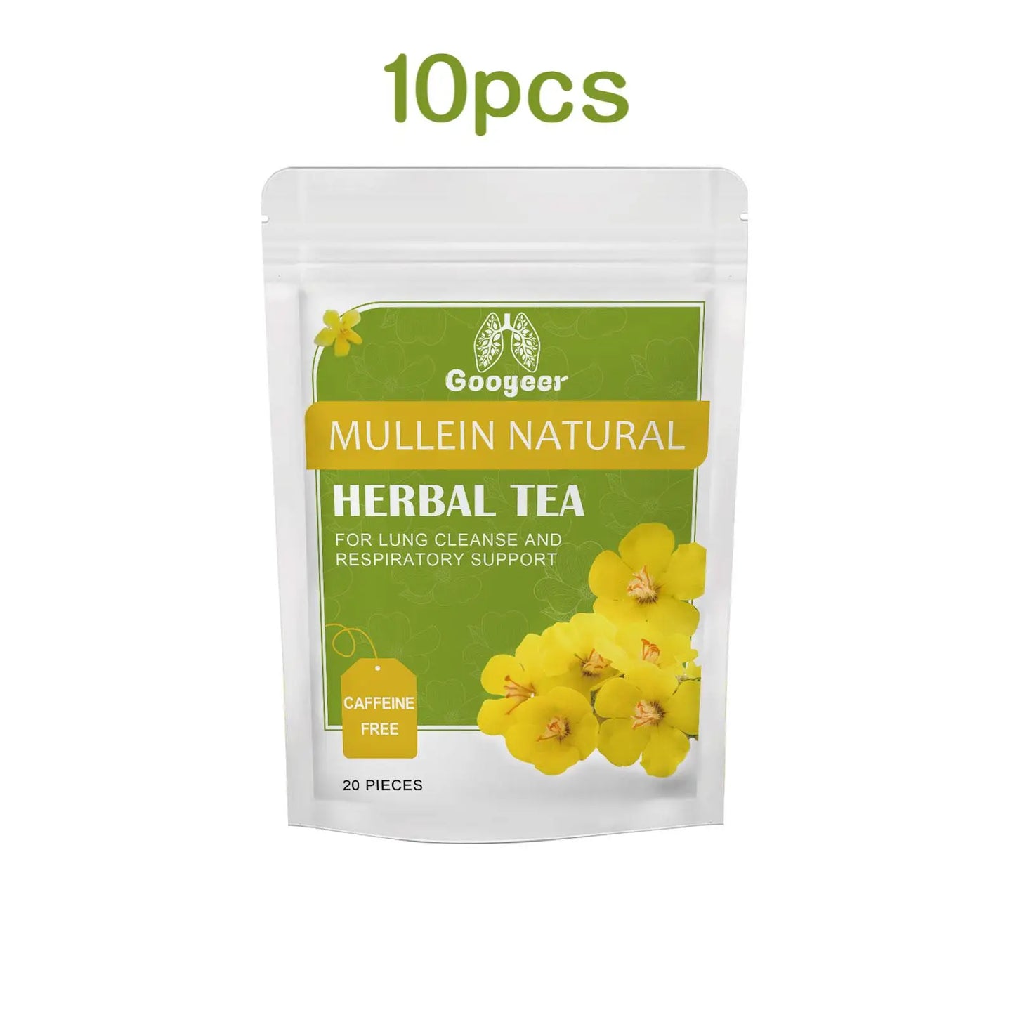 Googeer 20pcs Herbal Tea For Lung Cleansing And Liver Detox Supplement With Light Fresh Taste