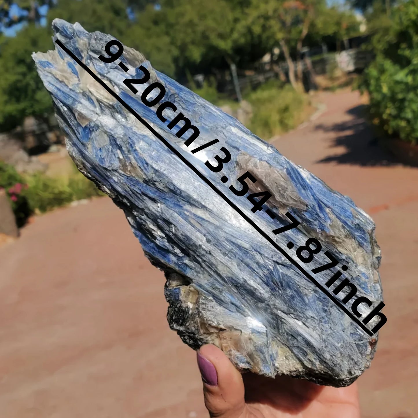 Radiant Blue Crystal Raw Specimen Garden Decor Gift