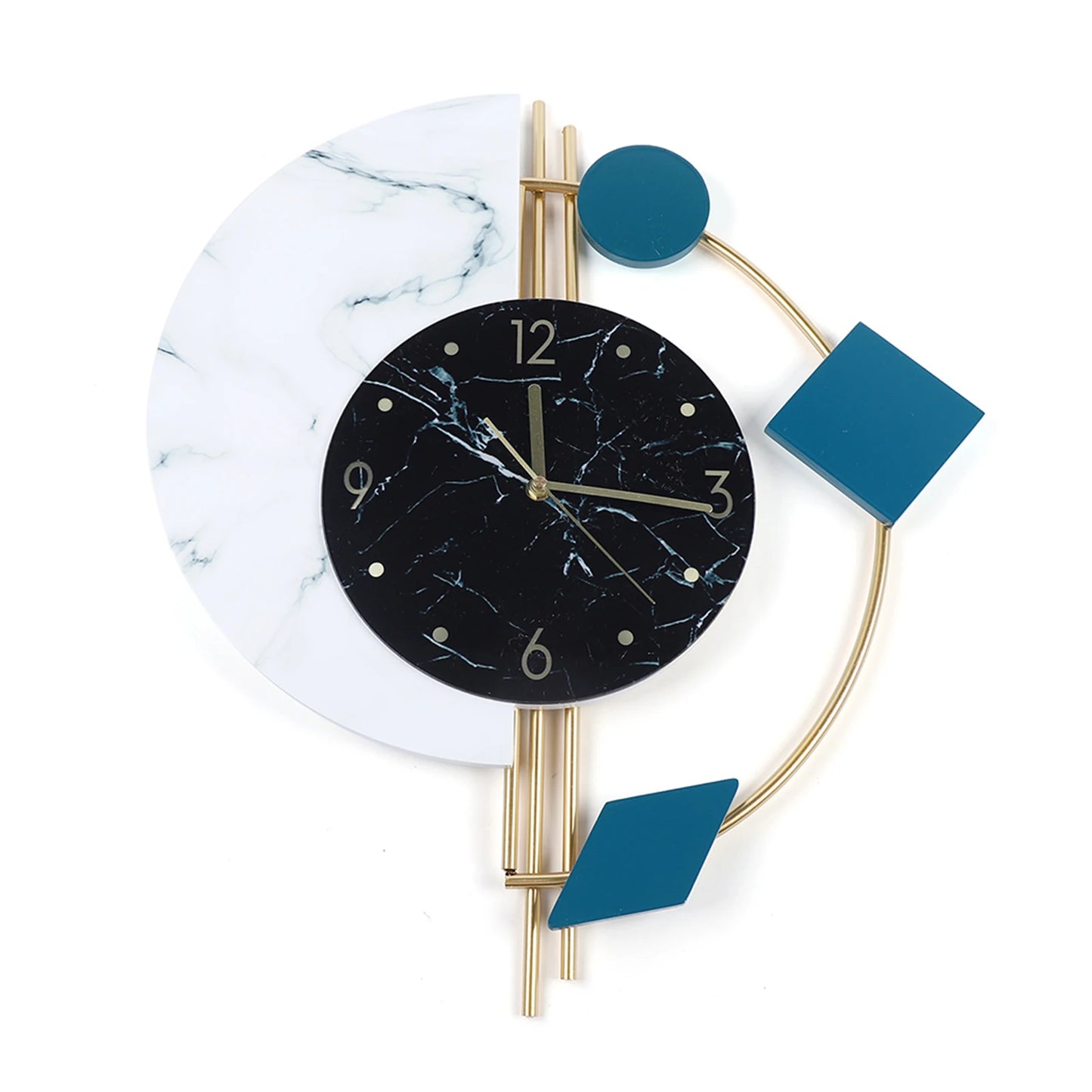 Nordic Wall Clock Creative Living Room Silent Luxury Home Decor Wall Clock for Study Outdoor Dining Room Porch Balcony