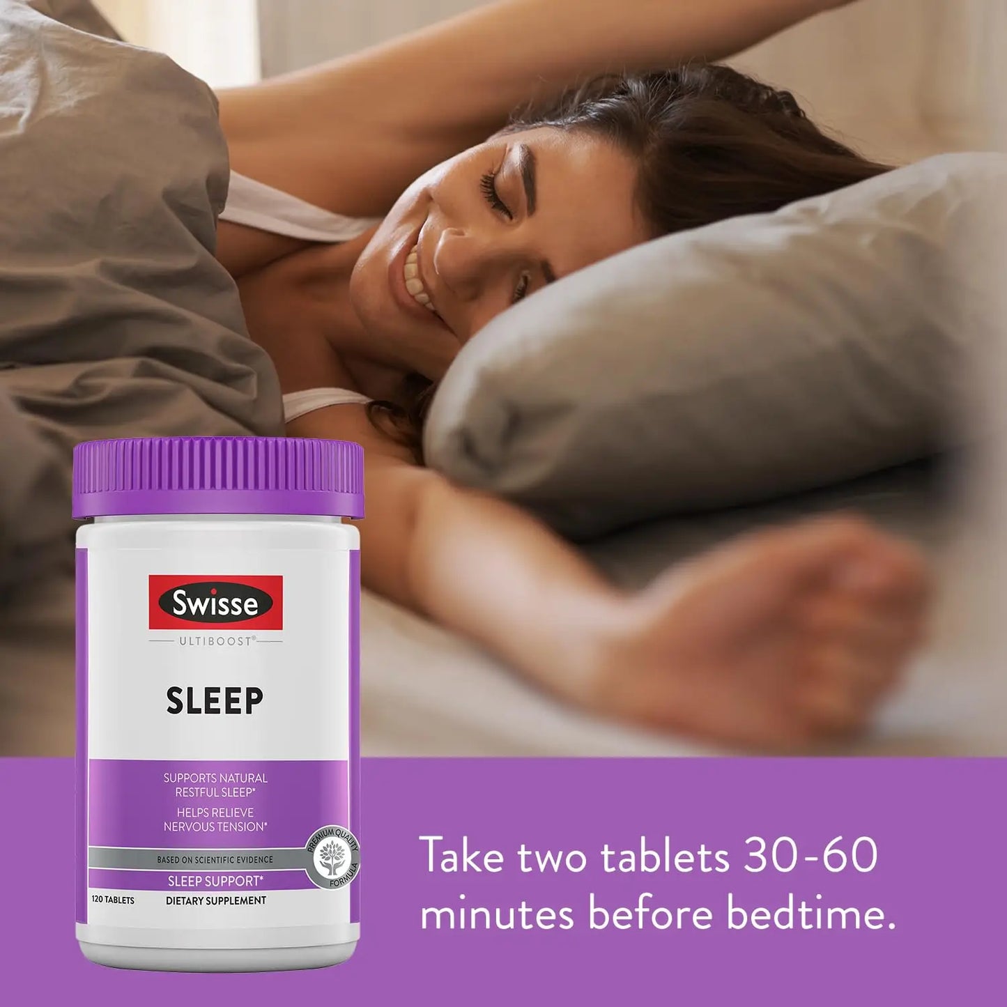 Swisse Sleep Valerian Root Capsules Valerian Root Extract Magnesium Licorice Hops Herbal Sleep Supplement 120 Tablets