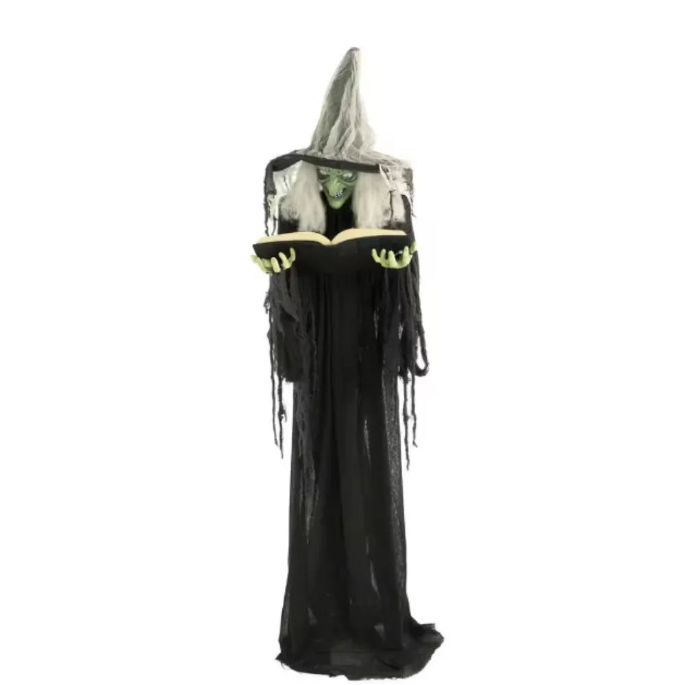Touch Activated Halloween Animatronic Witch Haunted Woman