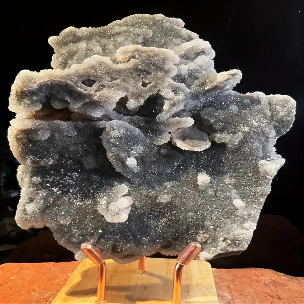 Glittering Sphalerite Crystal Cluster Geode Desk Specimen