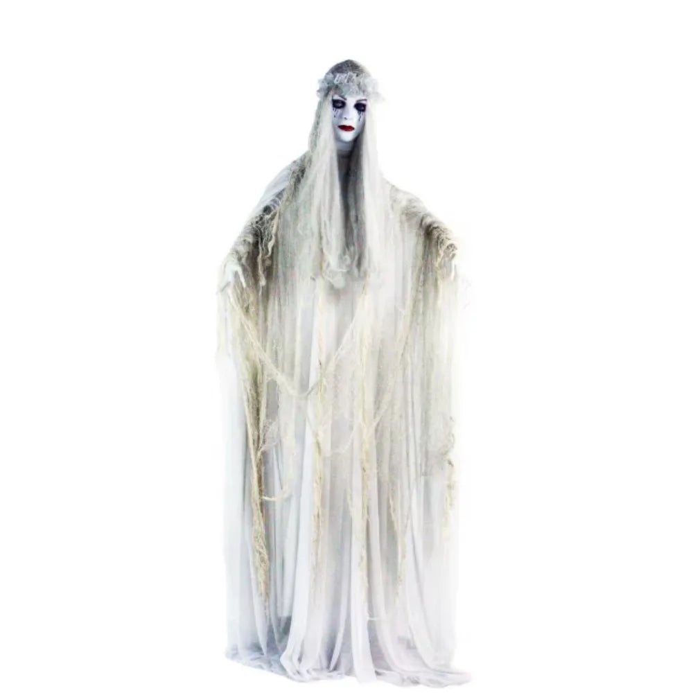 Touch Activated Halloween Animatronic Witch Haunted Woman