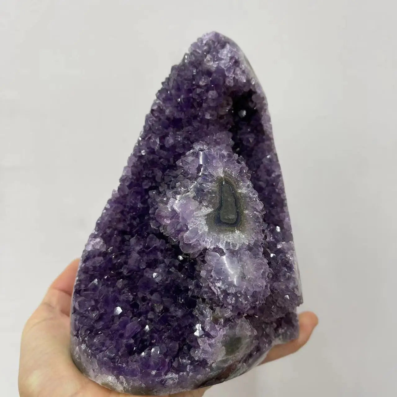 1PC Natural Amethyst Crystal Cluster Quartz Raw Healing Stone Mineral Home Decor Purple Feng Shui Stone