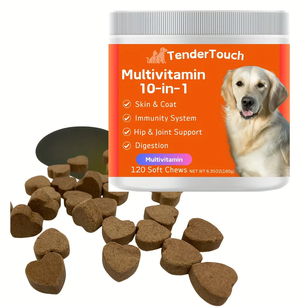 360 Chews TenderTouch Multivitamin Dog Supplement 3 Pack 540g Grain Free with Digestive Enzymes