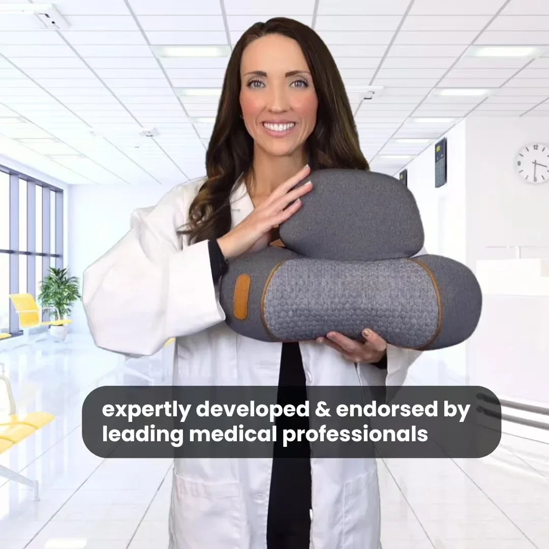 Cosseal 3 in 1 Neck Massager Cervical Pillow with Hot Compress Vibration Massage and Neck Traction Relaxation Support