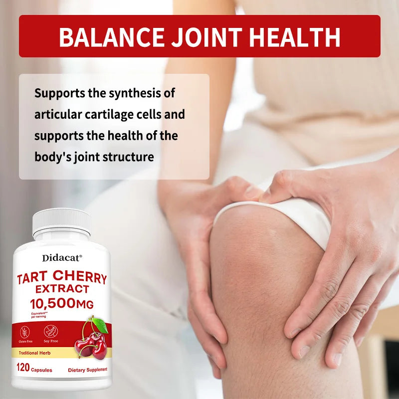 Cherry Extract Capsules for Antioxidant Support Joint Health Energy and Skin Health