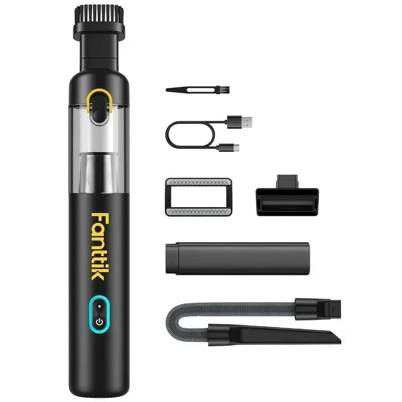Fanttik Slim V8 Mate V8 Apex Portable Cordless Car Vacuum 12000Pa 30AW RobustClean Mini Vacuum with Flexible Hose and Pet Brush