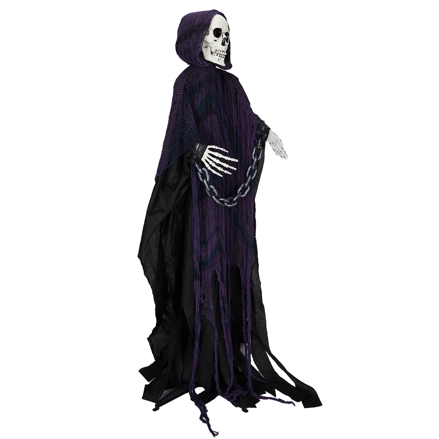 Life Size Grim Reaper Animatronic Outdoor Halloween Decor