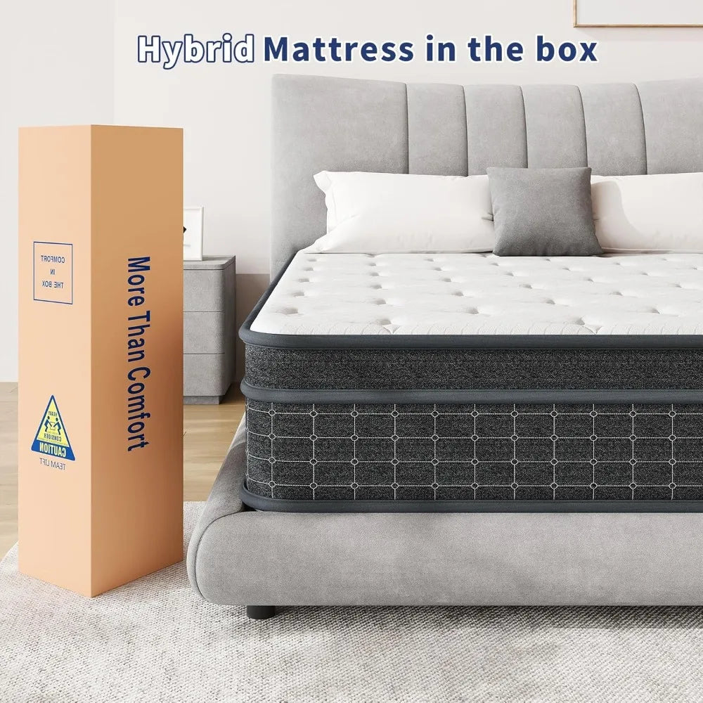 12 Inch Hybrid Mattress In A Box Pocket Coil Support