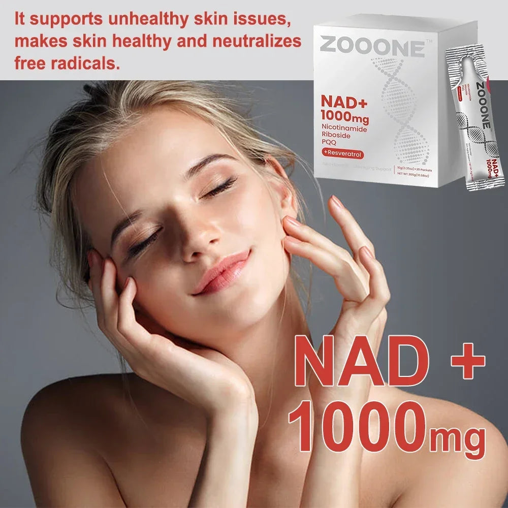 NAD Berry Drink Mix For Anti Aging Energy Focus 30 Packets