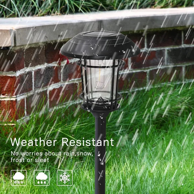 Grand Patio Solar Outdoor Lights 10 Pack Glass Pathway