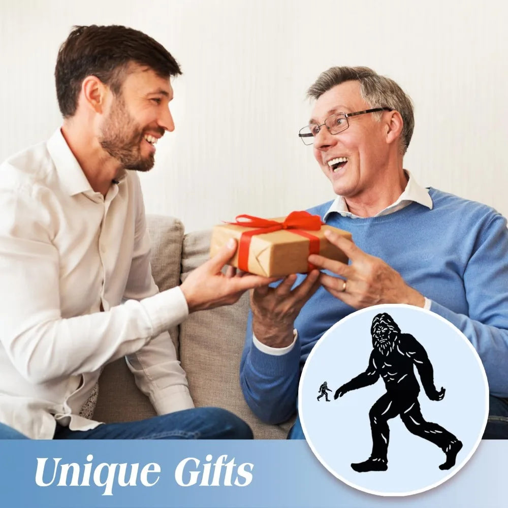 7.4Ft Bigfoot Metal Yard Statue Sasquatch Garden Art