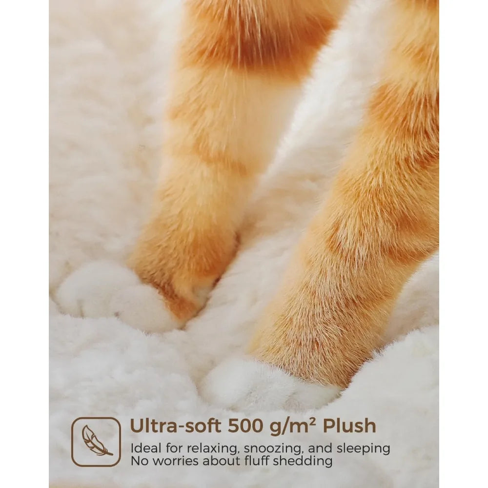 Modern Cat Tree for Large Cats Wood Cat Tower for Indoor Cats Real Branch Luxury Cat Furniture with Super Large Cozy Condo
