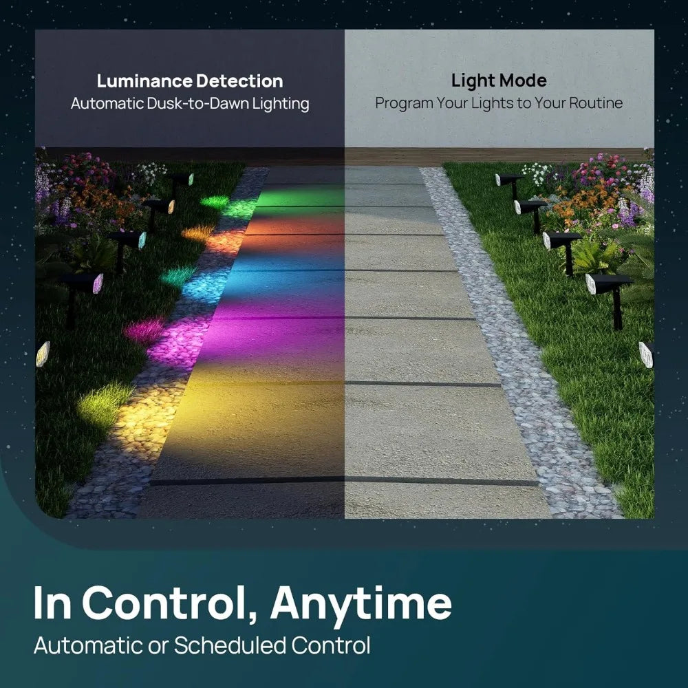 Smart Solar Spotlight SL5C Color Changing Lights App Voice