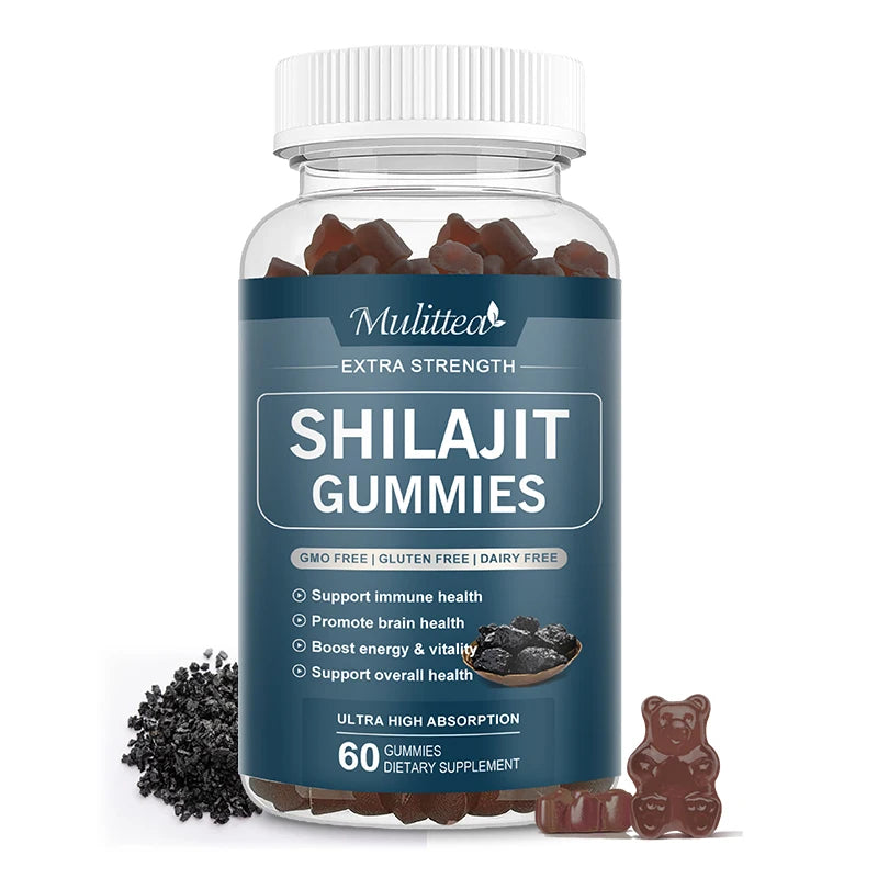 Mulittea Shilajit Gummies Trace Minerals Fulvic Acid