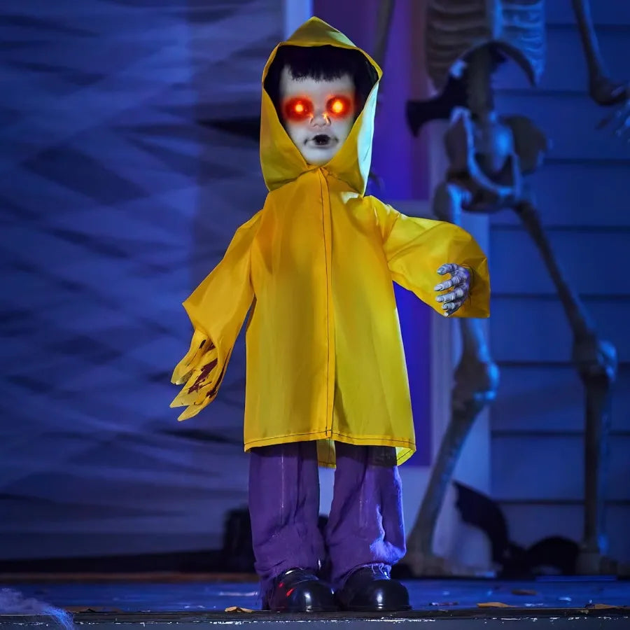 Halloween Outdoor Life Size Animatronic Ghost Glowing Eyes