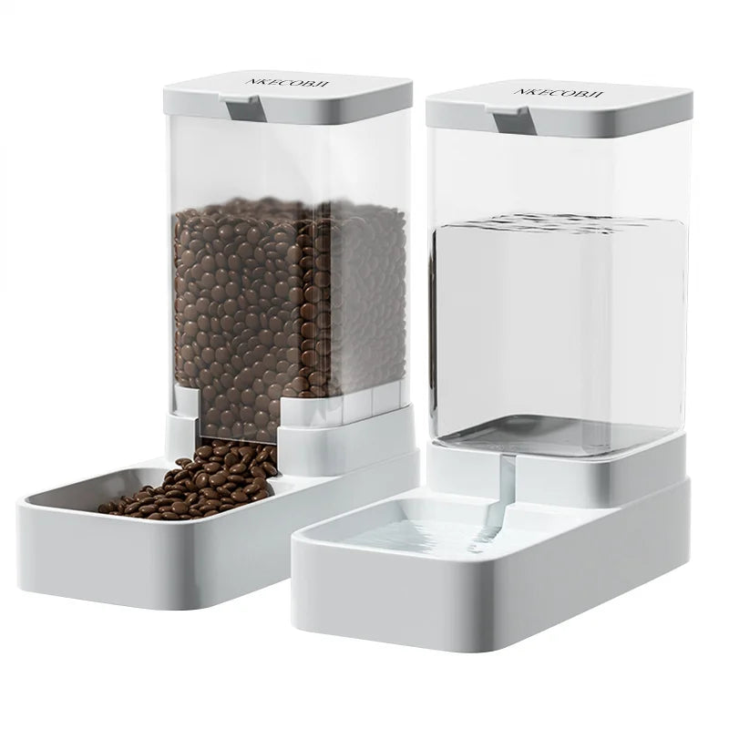 Pet Automatic Feeder Gravity Dispenser Food Storage Bucket Large Capacity Food Grade Materials Easy Cleaning for Cats and Dogs
