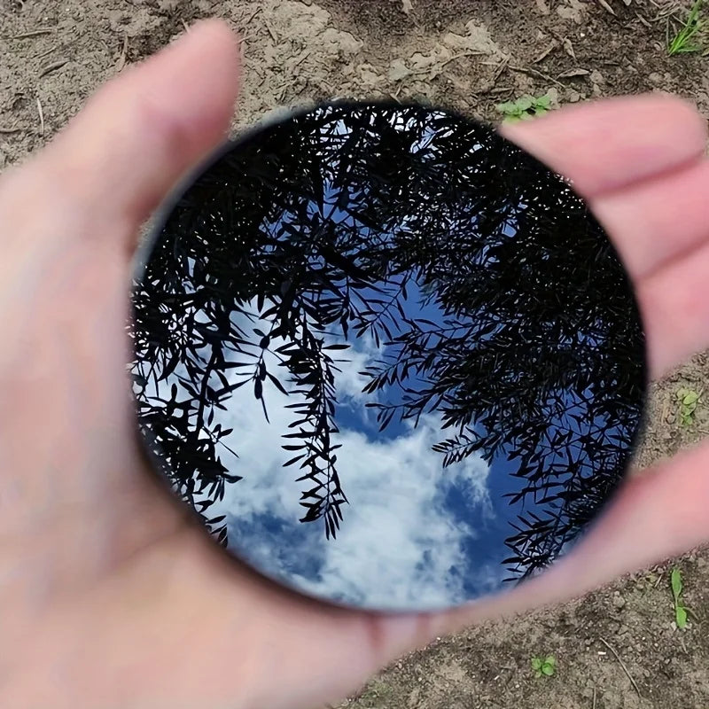Black Obsidian Mirror Crystal Home Decor Mineral Specimen