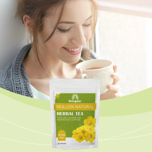 Googeer 20pcs Herbal Tea For Lung Cleansing And Liver Detox Supplement With Light Fresh Taste
