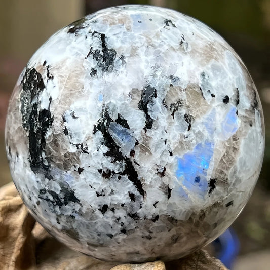 1PC Large Flash Rainbow Moonstone Crystal Sphere Elegant Home Decor Unique Gift Holiday Party Decorations