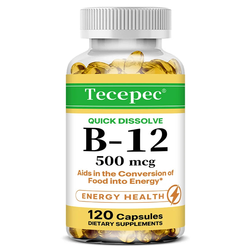 Vitamin B12 Supplement for Nervous System Health Capsules