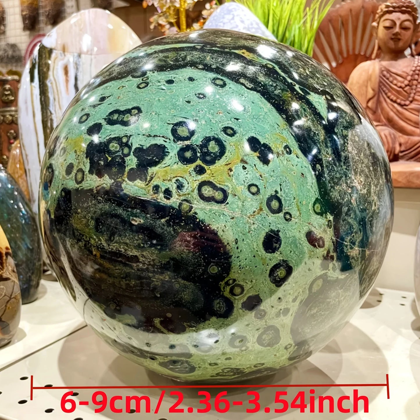 1pc Large Elegant Kambaba Jasper Sphere Polished Stone Ball for Home Decor and Gift Reiki Healing Gift