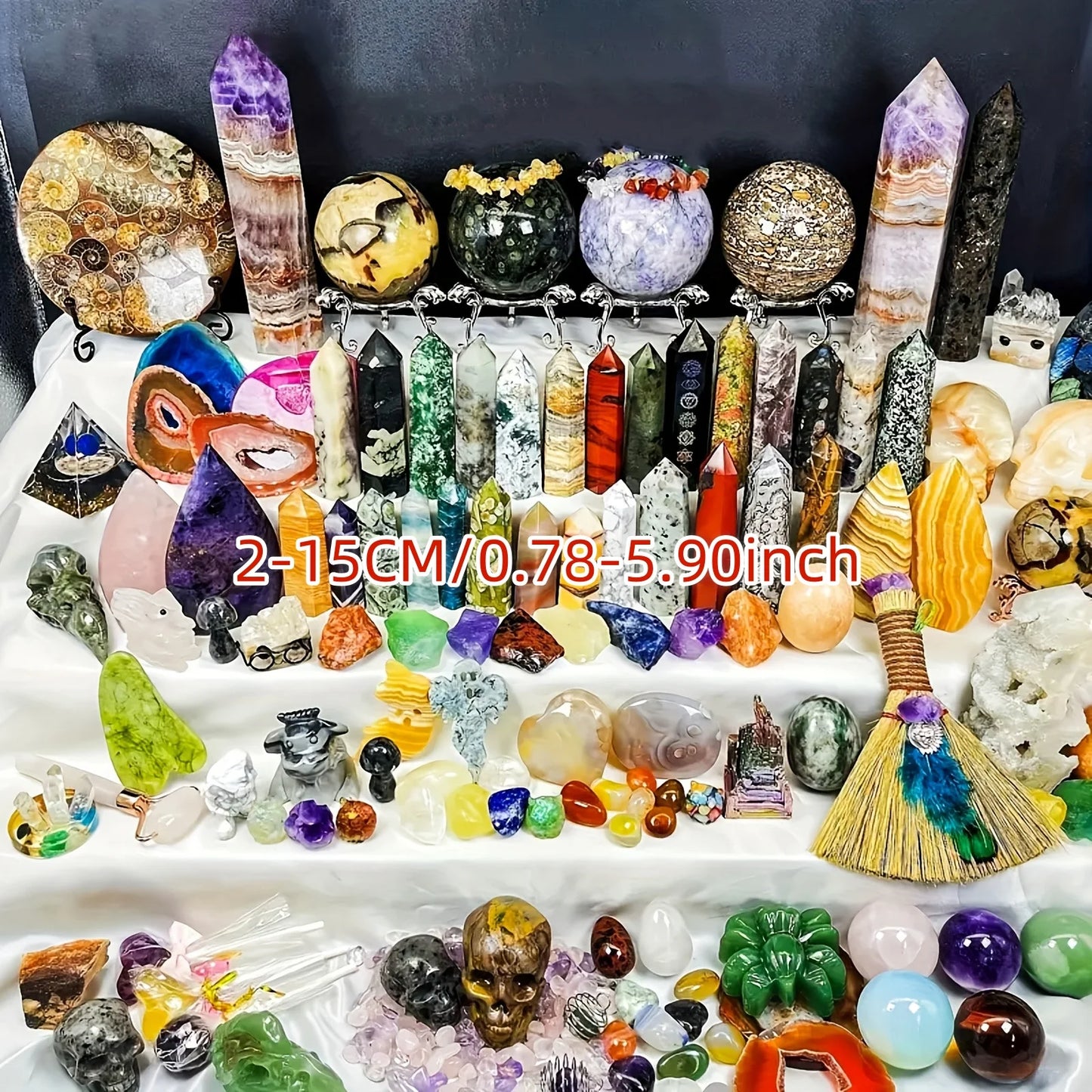 Unique Crystals Gift Box 1 To 3 Pounds Mixed Raw Stone