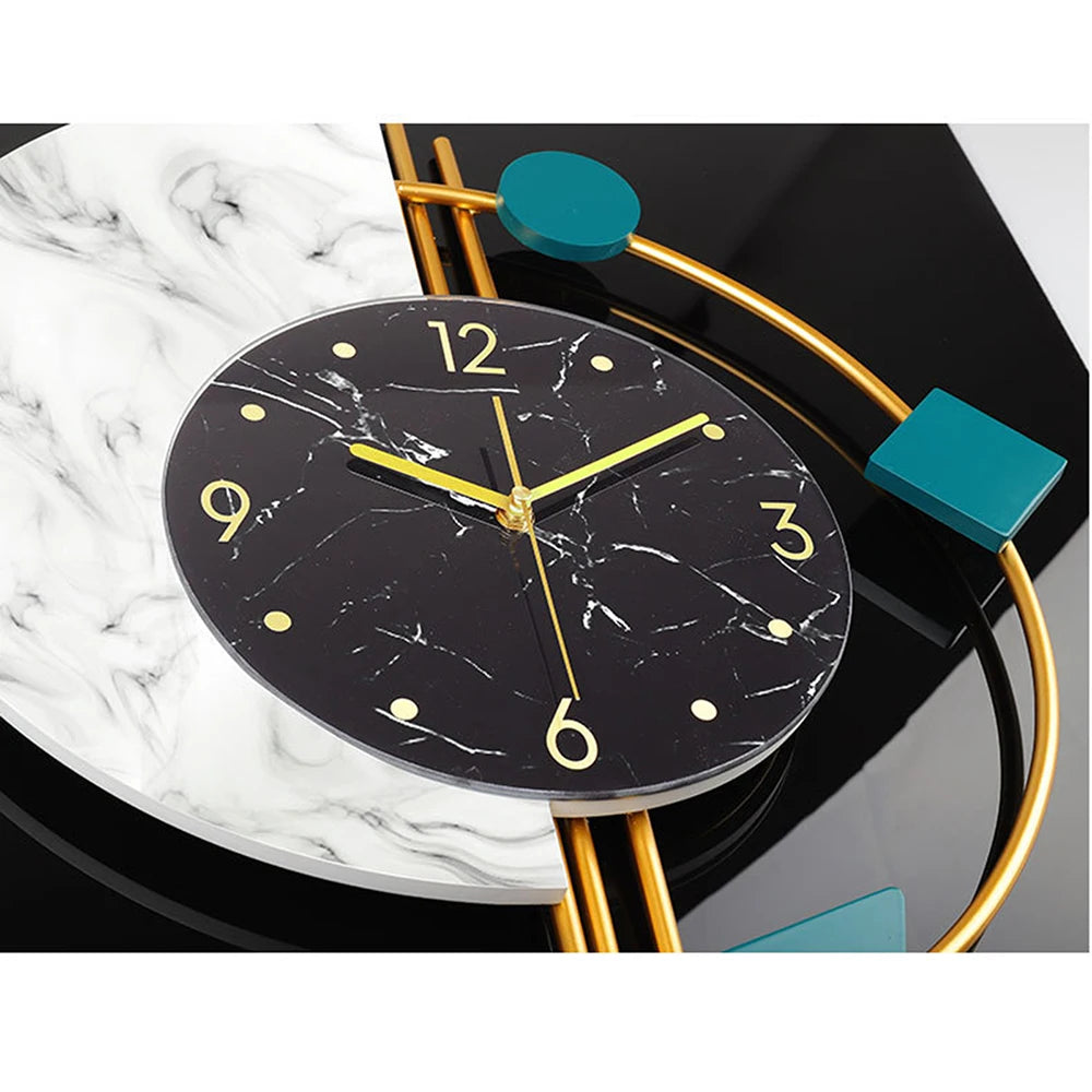 Nordic Wall Clock Creative Living Room Silent Luxury Home Decor Wall Clock for Study Outdoor Dining Room Porch Balcony