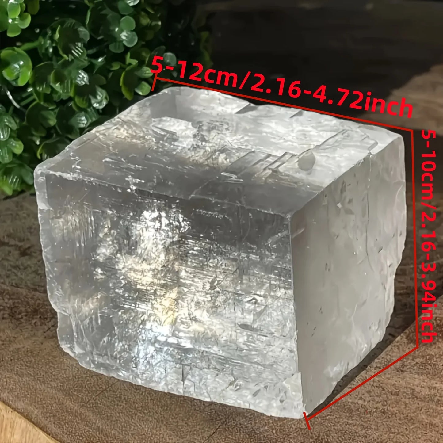 Sparkling Optical Calcite Cube With Rainbows Holiday Gifts