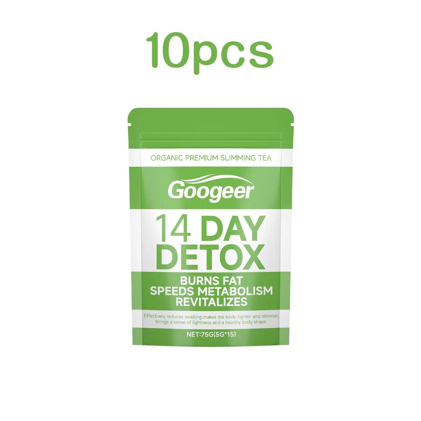 Googeer 75g Slimming Detox Tea Organic Dietary Supplement for Weight Loss and Fat Burning Herbal Detox Tea
