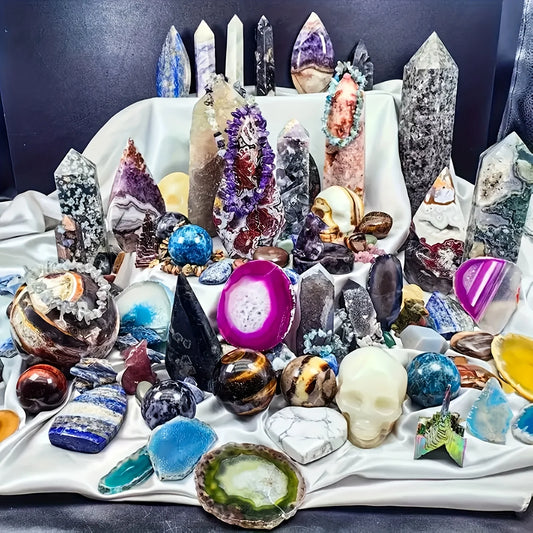 Unique Crystals Gift Box 1 To 3 Pounds Mixed Raw Stone
