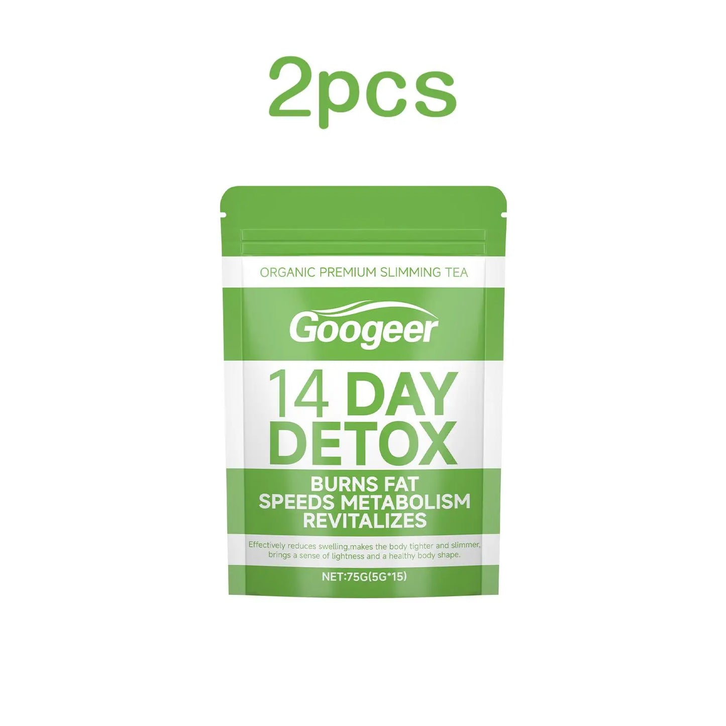 Googeer 75g Slimming Detox Tea Organic Dietary Supplement for Weight Loss and Fat Burning Herbal Detox Tea