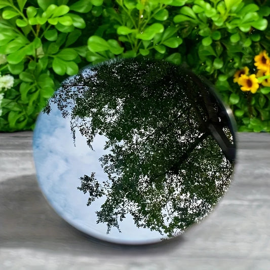 Black Obsidian Mirror Crystal Home Decor Mineral Specimen