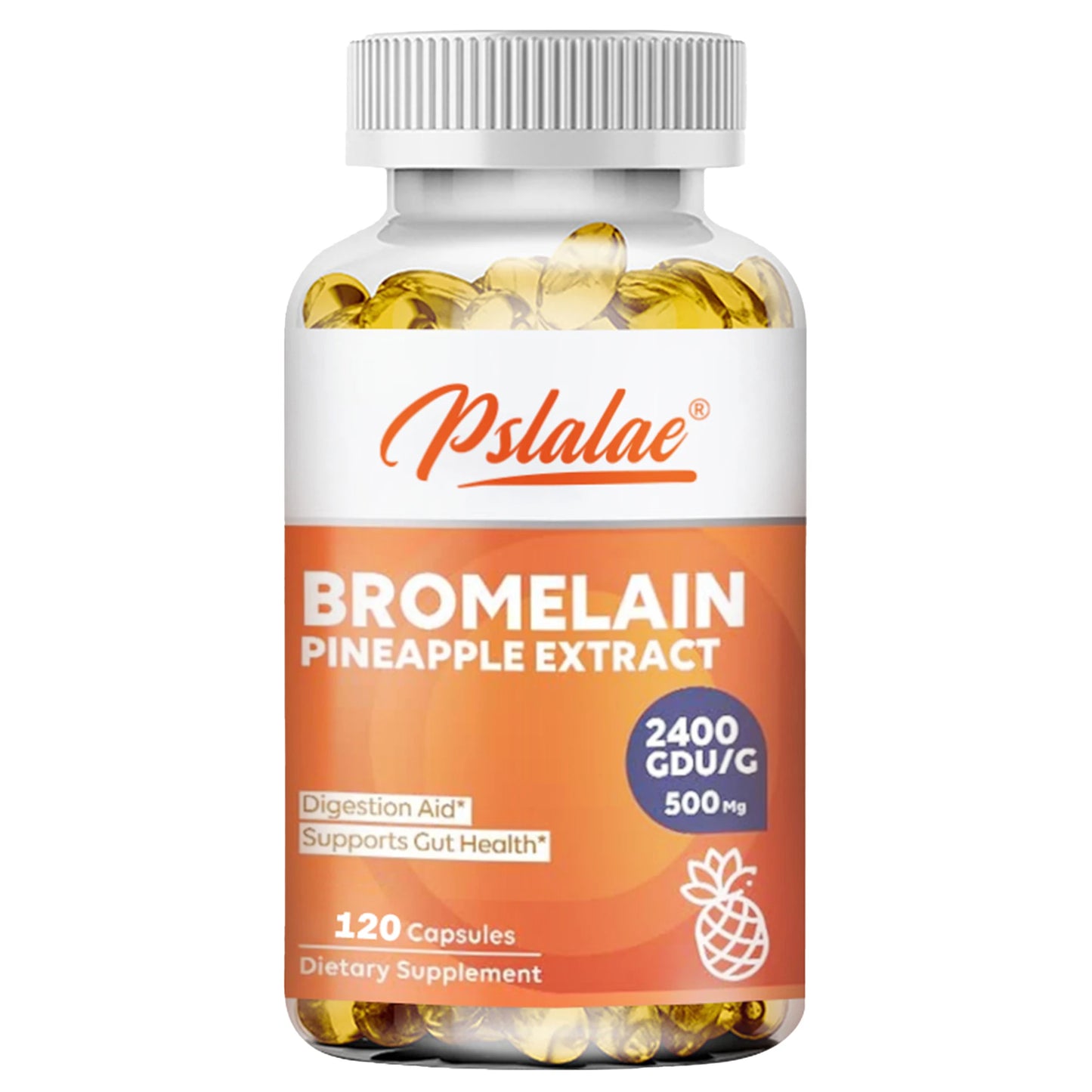 Bromelain Capsules for Immune Support Heart Joint and Respiratory Health 120 Capsules
