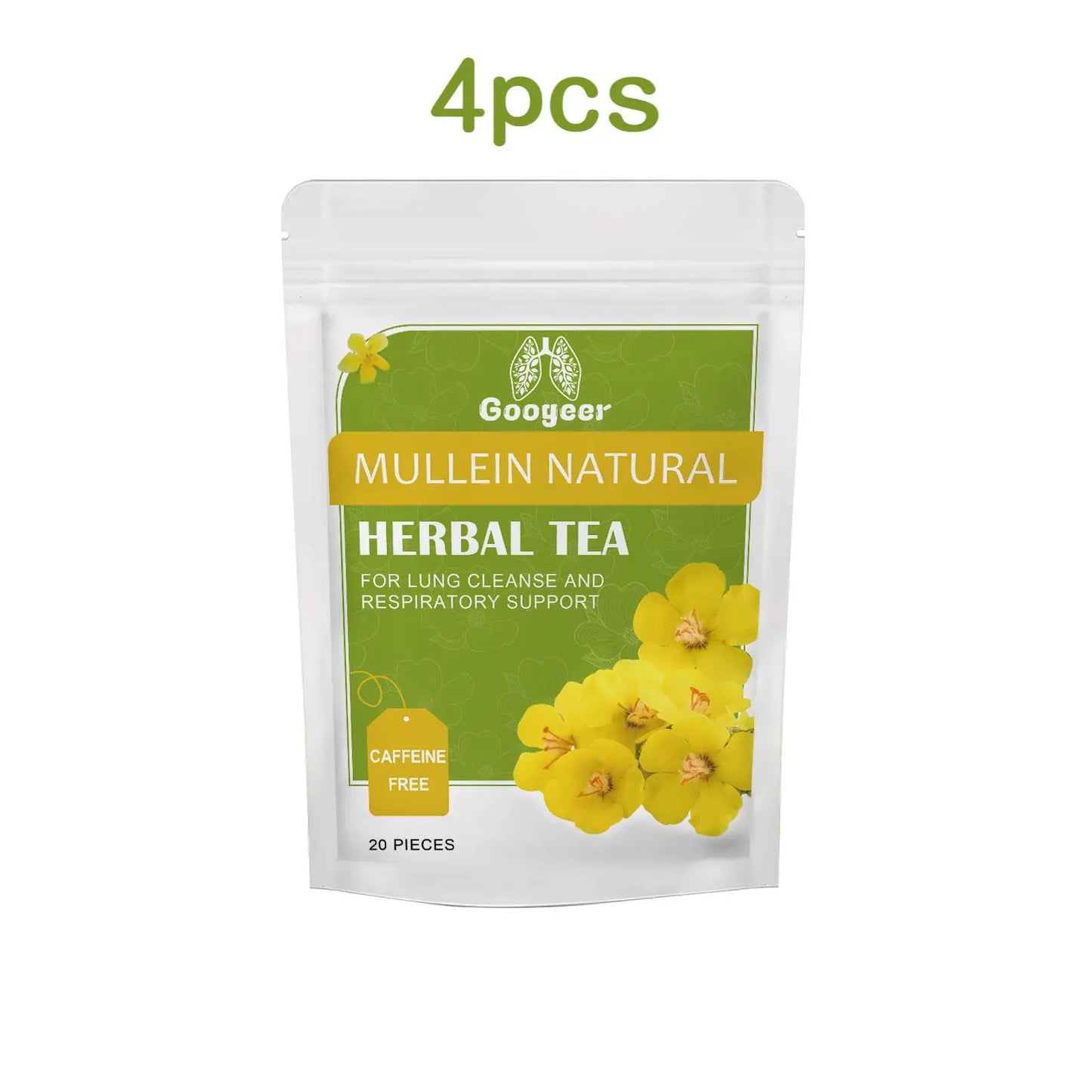 Googeer 20pcs Herbal Tea For Lung Cleansing And Liver Detox Supplement With Light Fresh Taste