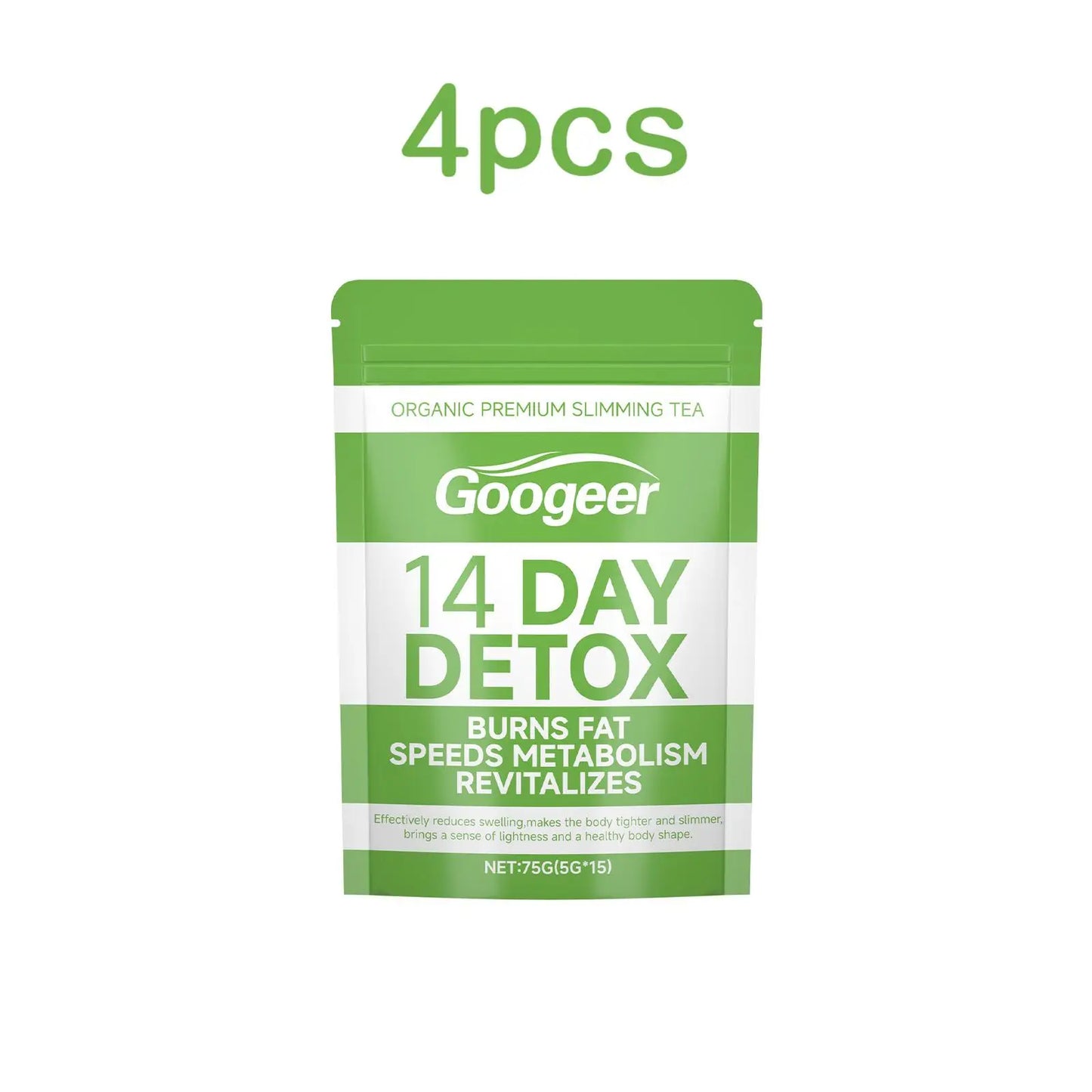 Googeer 75g Slimming Detox Tea Organic Dietary Supplement for Weight Loss and Fat Burning Herbal Detox Tea
