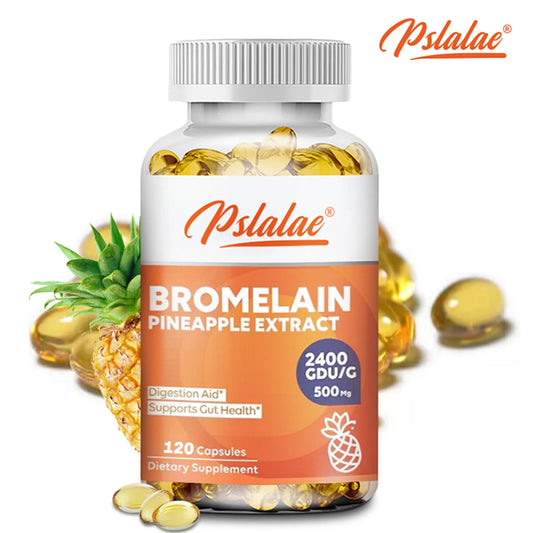 Bromelain Capsules for Immune Support Heart Joint and Respiratory Health 120 Capsules