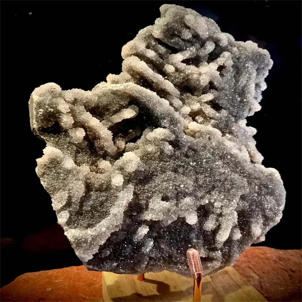 Glittering Sphalerite Crystal Cluster Geode Desk Specimen