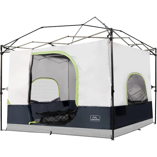 Camping Inner Tent for Pop Up Canopy 10x10 Straight Leg Fully Vented Roof Black