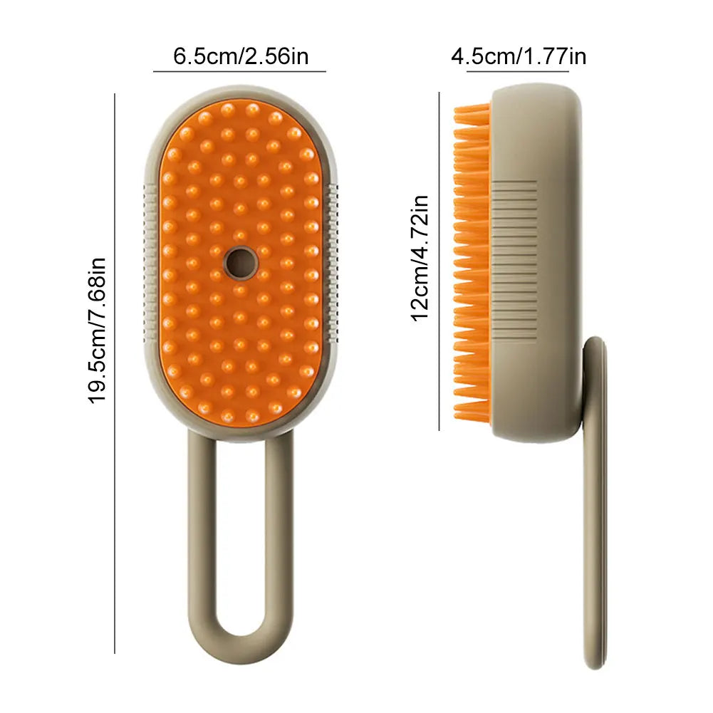 Cat Steam Brush 3 in 1 Pet Grooming Brush for Dogs and Cats Hair Removal and Detangling