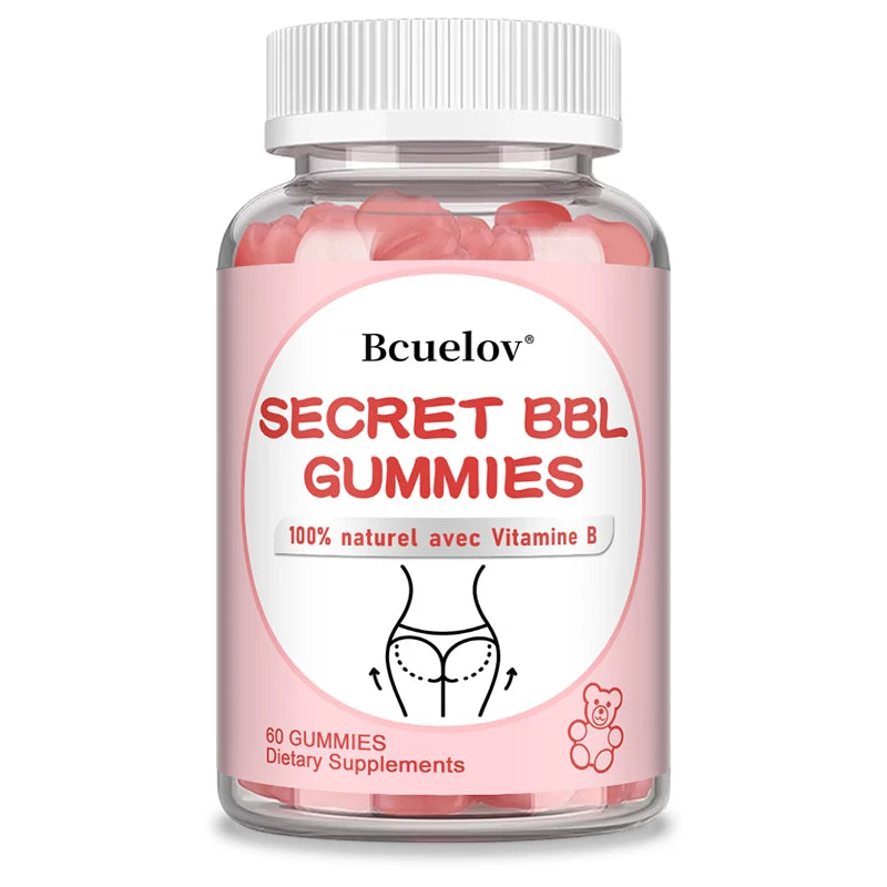 Bbl Gummies Natural Vitamin B Apple Cider Vinegar Shapes Plumps and Lifts Buttocks Manages Body Shape