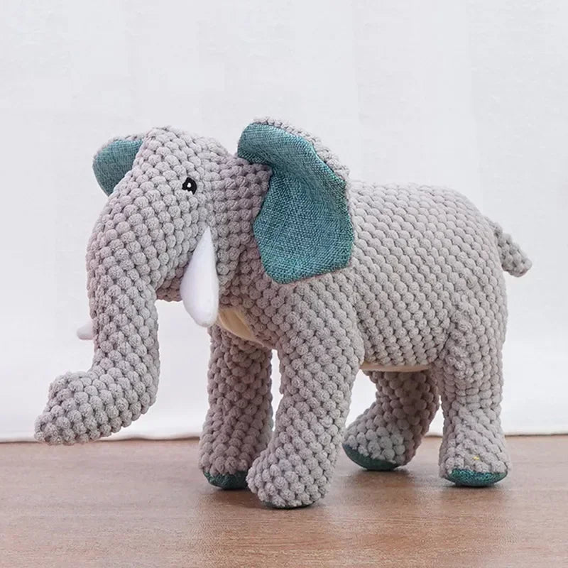 Squeaky Dog Chew Toys Plush Dinosaur For Medium Large Dogs