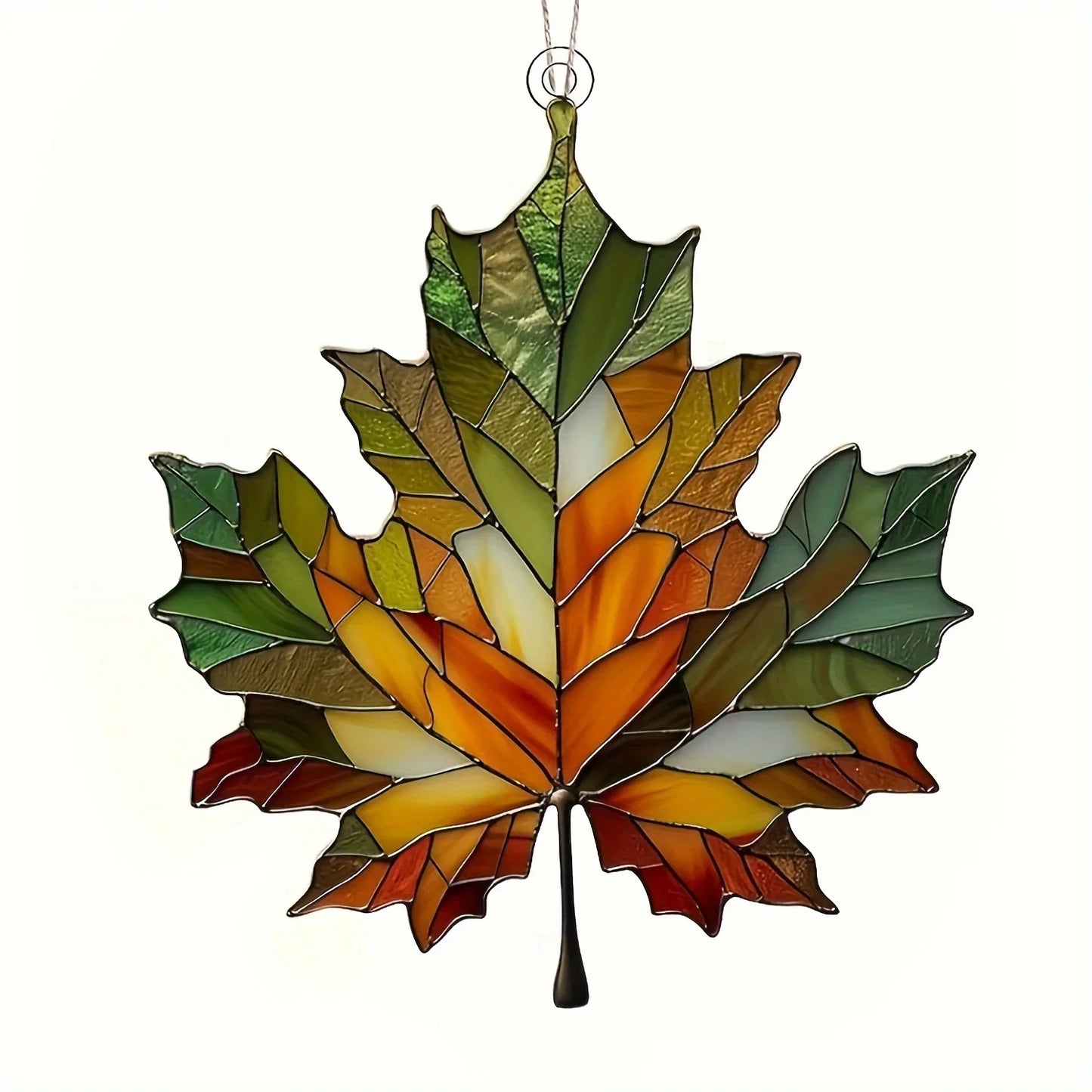 Thanksgiving Acrylic Maple Leaf Light Catcher for Home and Door Decor Gifts