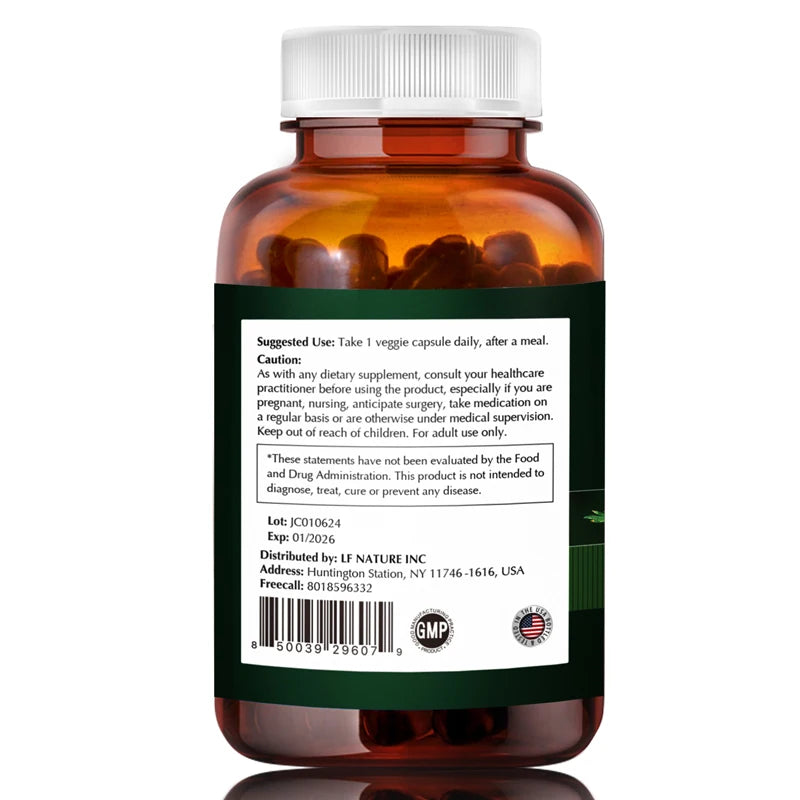 Liife Artemisinin with Biopenine Supports Healthy Aging and Digestive Health 120 Capsules 100 Mg Each 4 Month Supply From USA