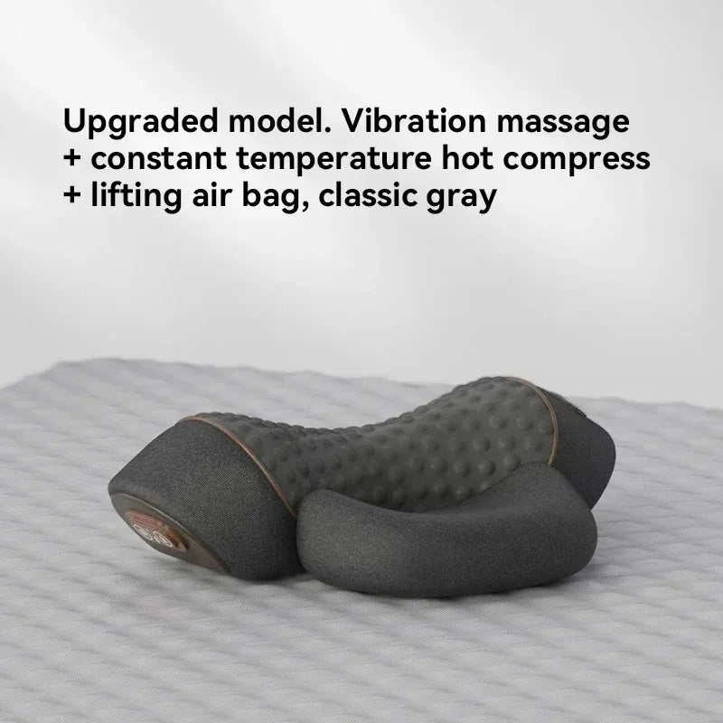 Okayso Electric Neck Massager Cervical Pillow with Hot Compress and Vibration for Neck and Shoulder Relief