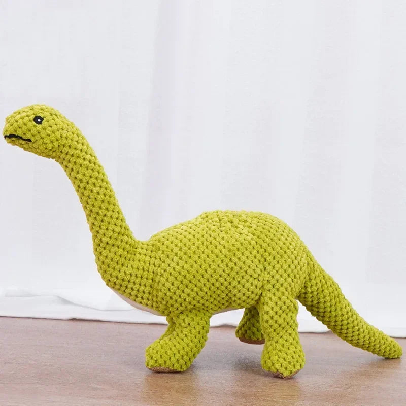 Squeaky Dog Chew Toys Plush Dinosaur For Medium Large Dogs