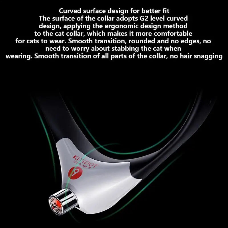 Wearable Cat Toys With LED Lights Smart Cat Laser Collar Electric Interactive Amusing Collar For Kittens