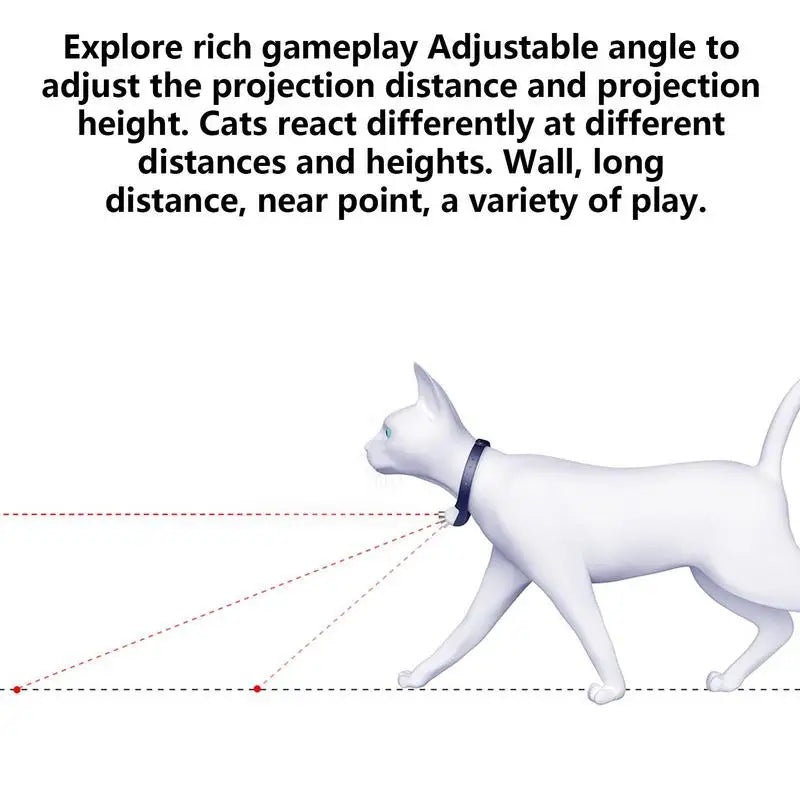 Wearable Cat Toys With LED Lights Smart Cat Laser Collar Electric Interactive Amusing Collar For Kittens
